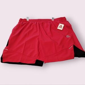 Red Reebok Jogging Shorts
